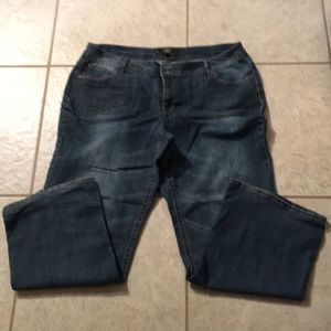 Cato wide leg denim jeans